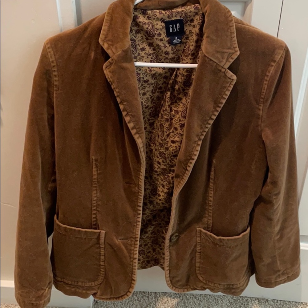 Gap Suede brown jacket. Size 6 fits like a small